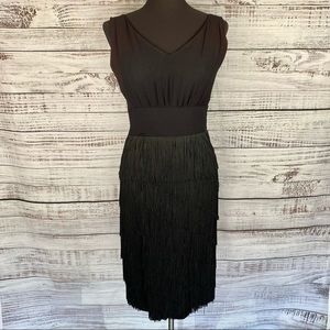 VINTAGE 60's LILLI DIAMOND Fringe Cocktail Dress